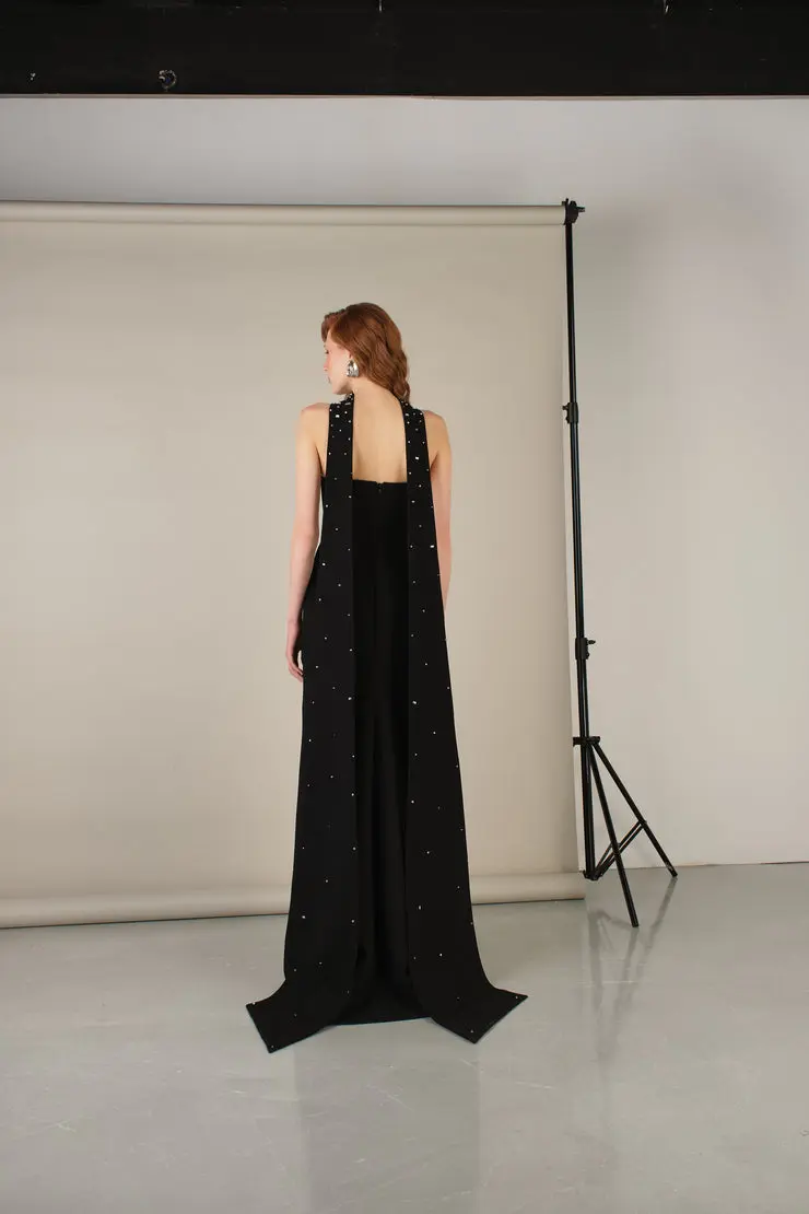 Straplez, İşlemeli, Işıltılı Dantelli, Helen Abiye Modeli - 42 Soft Pink s