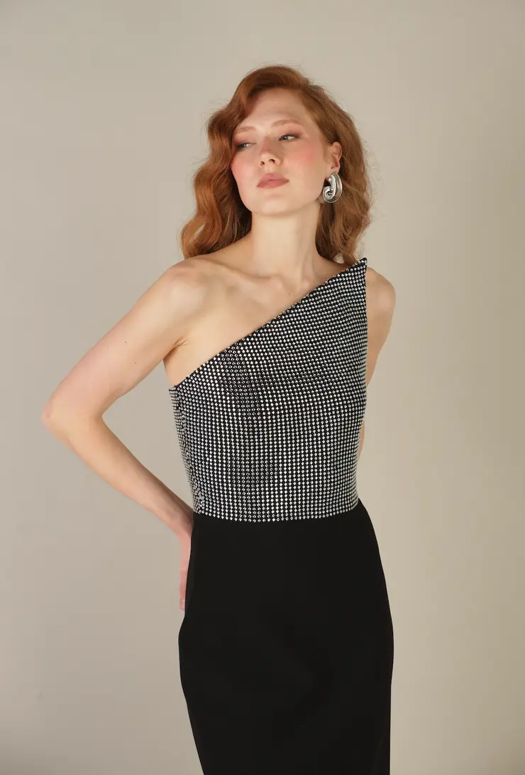 Lucius Kalp Yaka Mini After Party Elbisesi