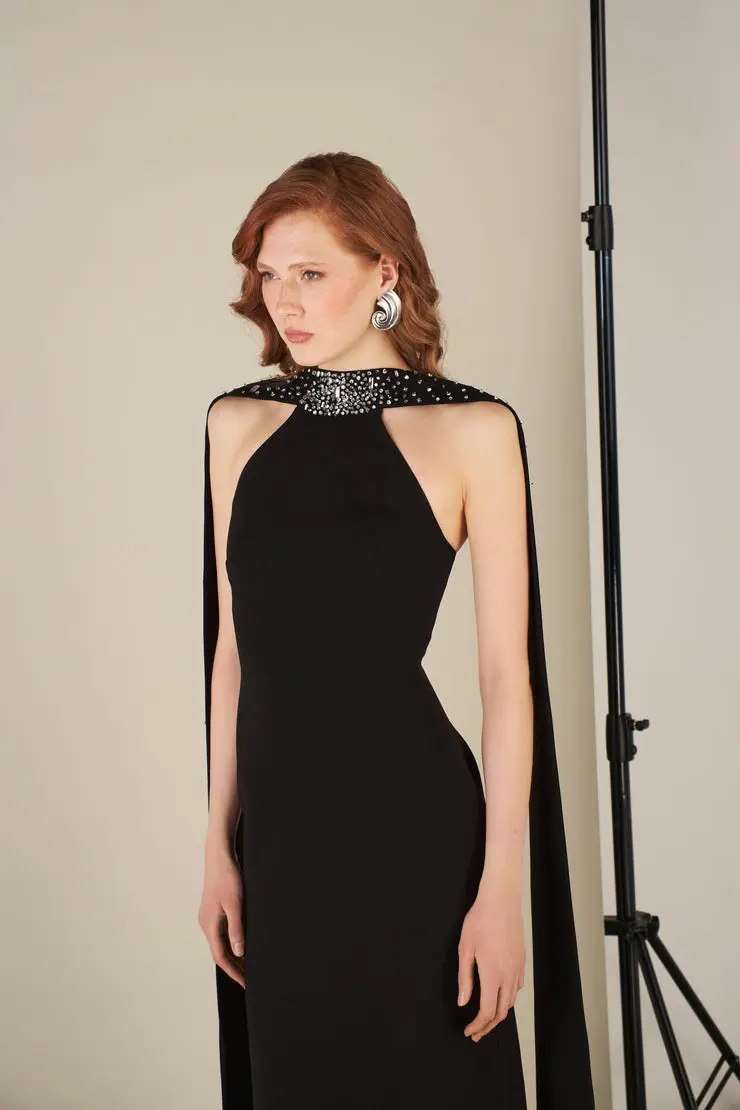 Straplez, İşlemeli, Işıltılı Dantelli, Helen Abiye Modeli - 42 Soft Pink s